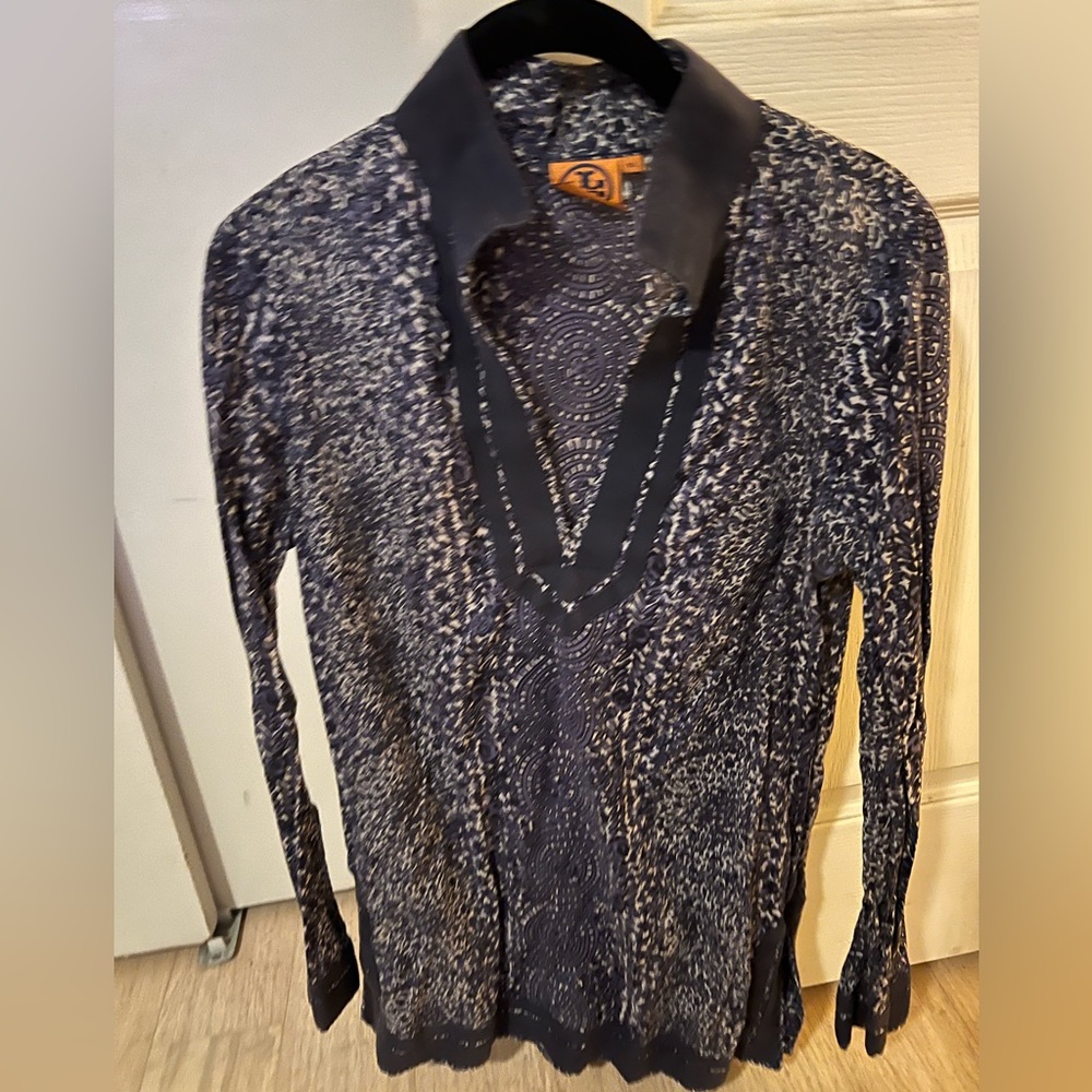 Tory Burch Tunic blue size 10